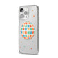 Disco Ball iPhone 14 Pro Max Clear Tough Case Silver Angled Image