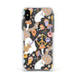 Disco Ghosts Apple iPhone Xs Impact Case White Edge on Black Phone