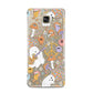 Disco Ghosts Samsung Galaxy A3 2016 Case on gold phone