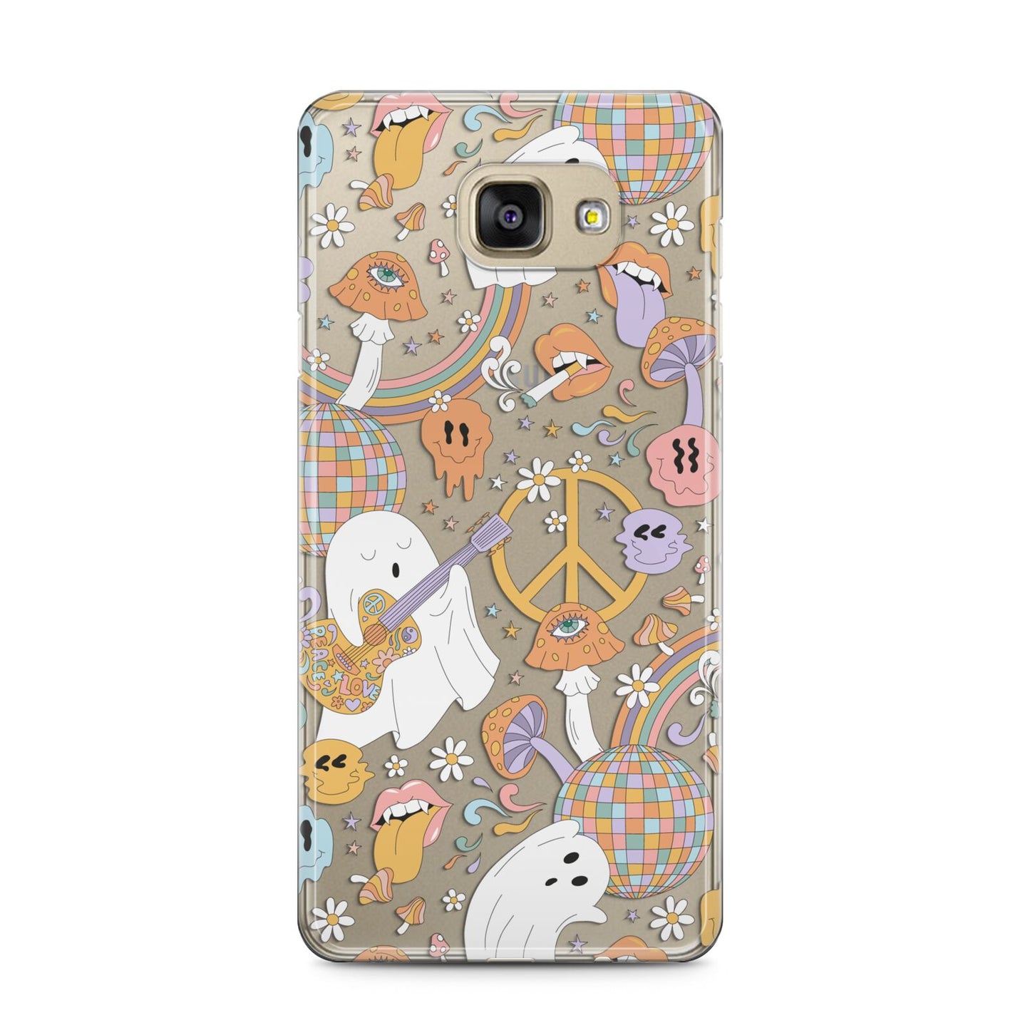 Disco Ghosts Samsung Galaxy A5 2016 Case on gold phone