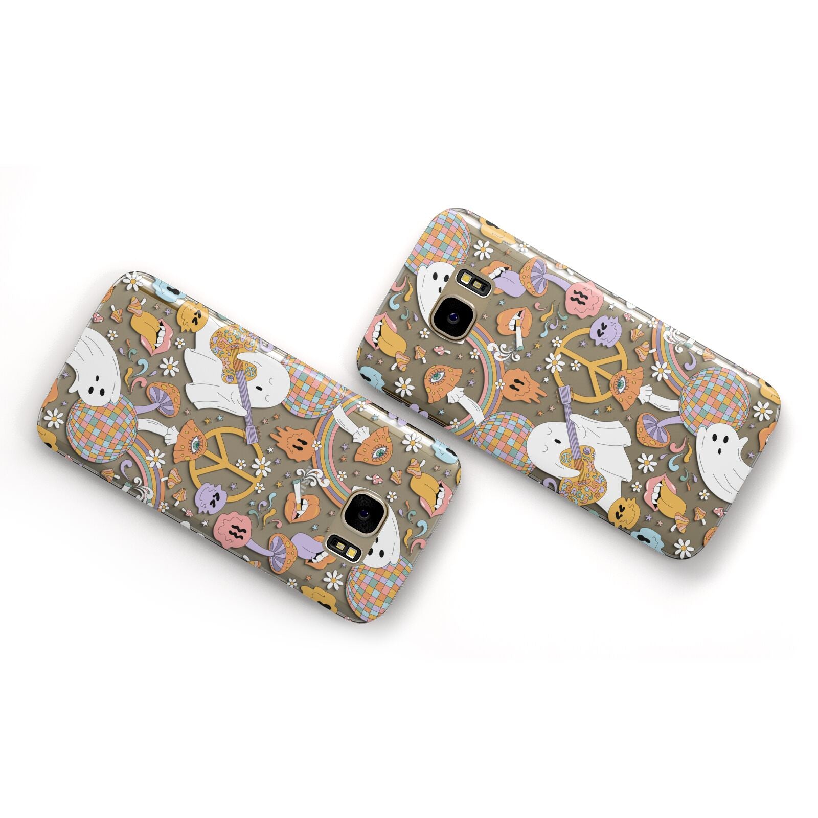 Disco Ghosts Samsung Galaxy Case Flat Overview