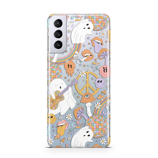 Disco Ghosts Samsung S21 Plus Phone Case