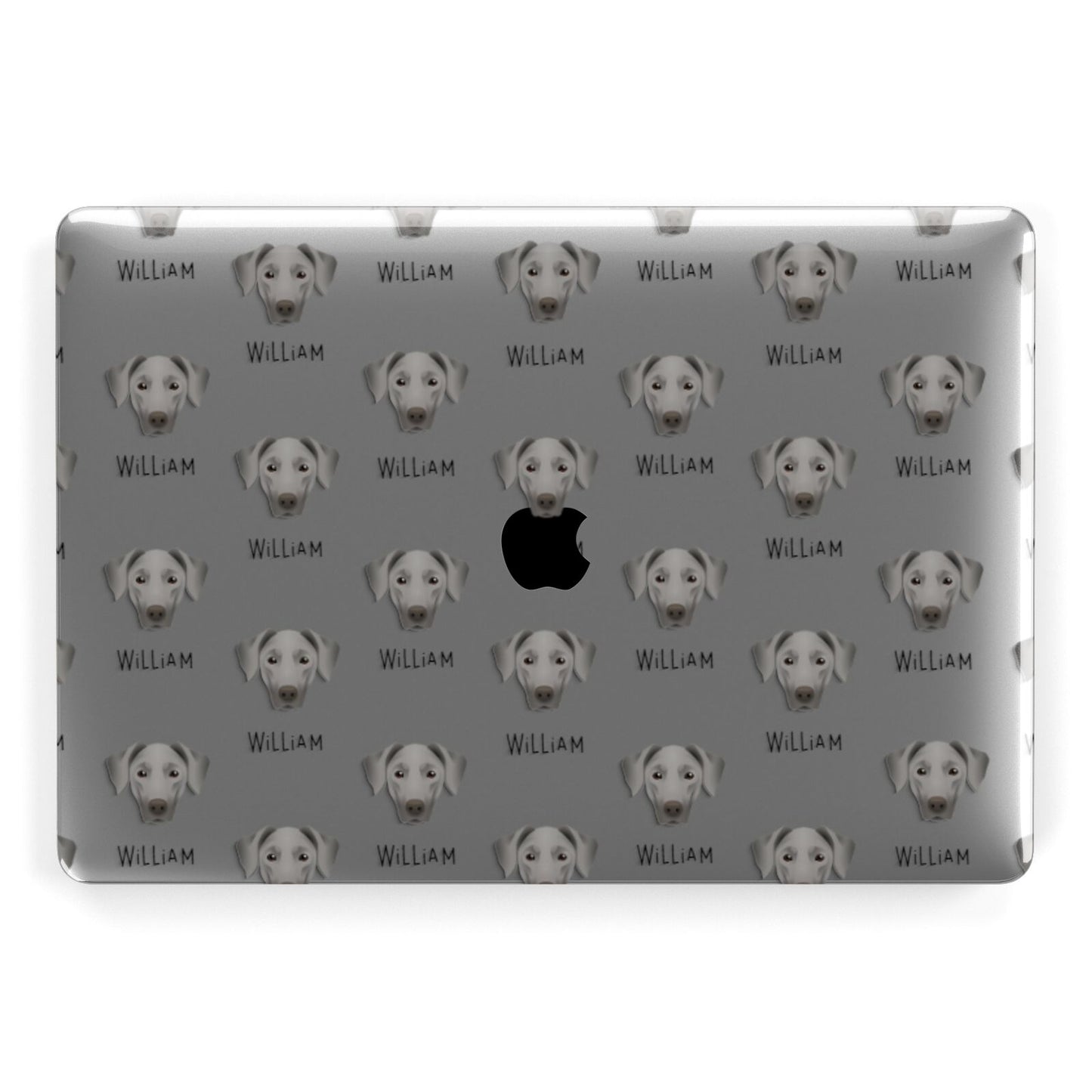 Dobermann Icon with Name Apple MacBook Case