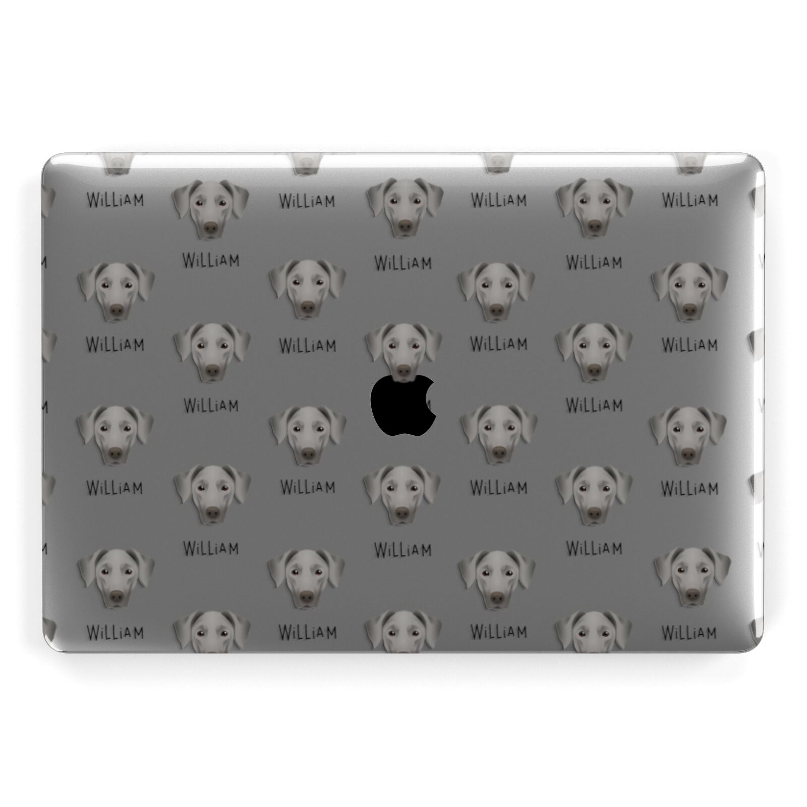 Dobermann Icon with Name Apple MacBook Case