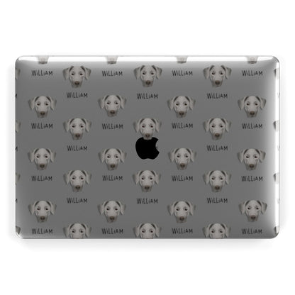 Dobermann Icon with Name Apple MacBook Case