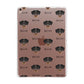 Dobermann Icon with Name Apple iPad Rose Gold Case