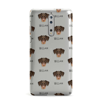 Dobermann Icon with Name Nokia Case