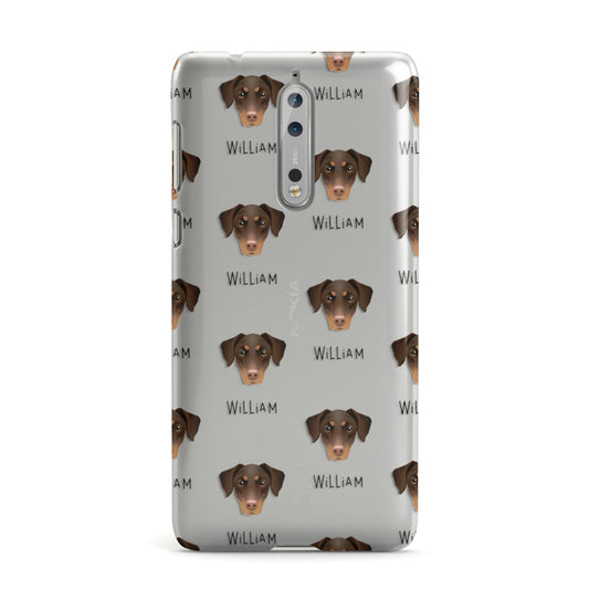 Dobermann Icon with Name Nokia Case