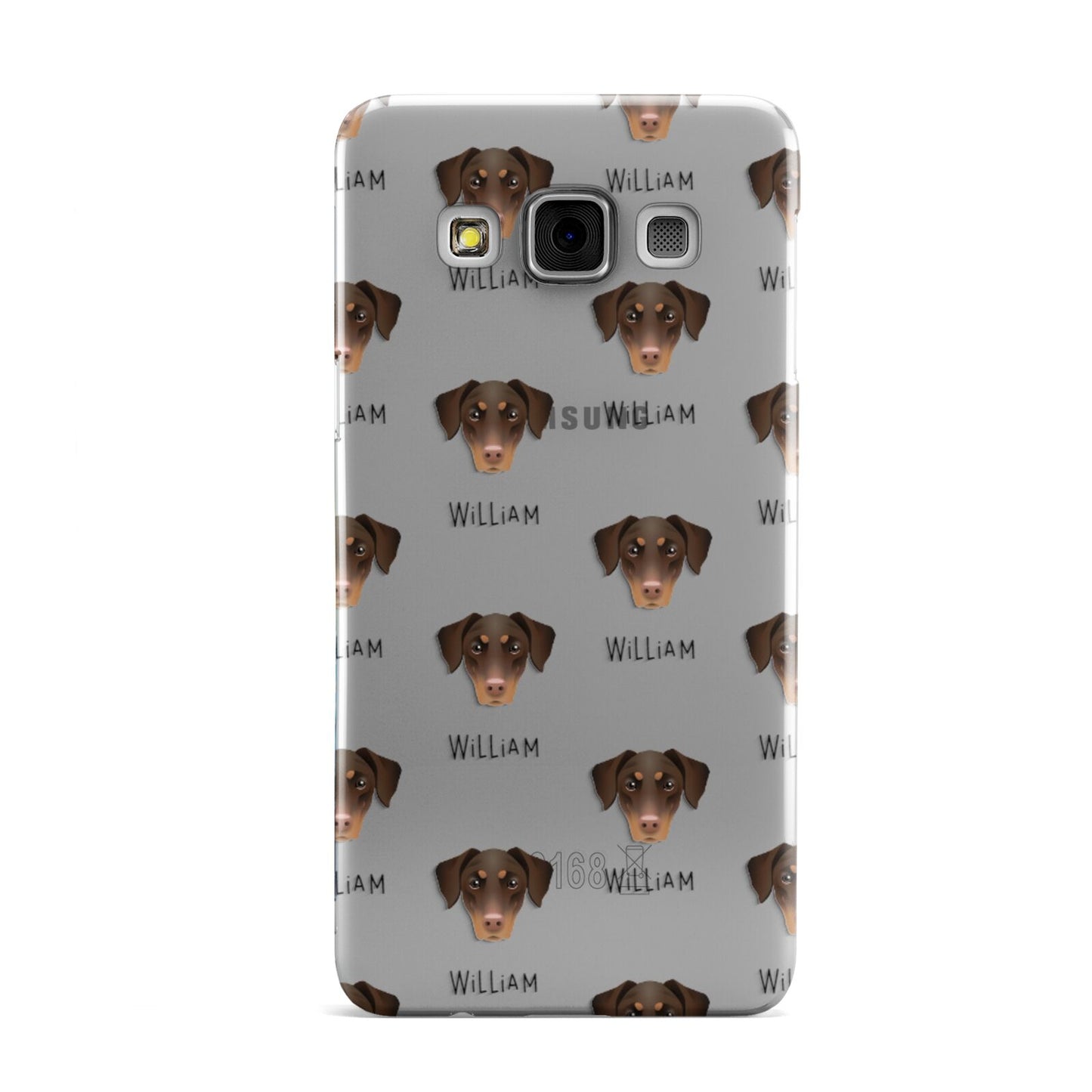 Dobermann Icon with Name Samsung Galaxy A3 Case