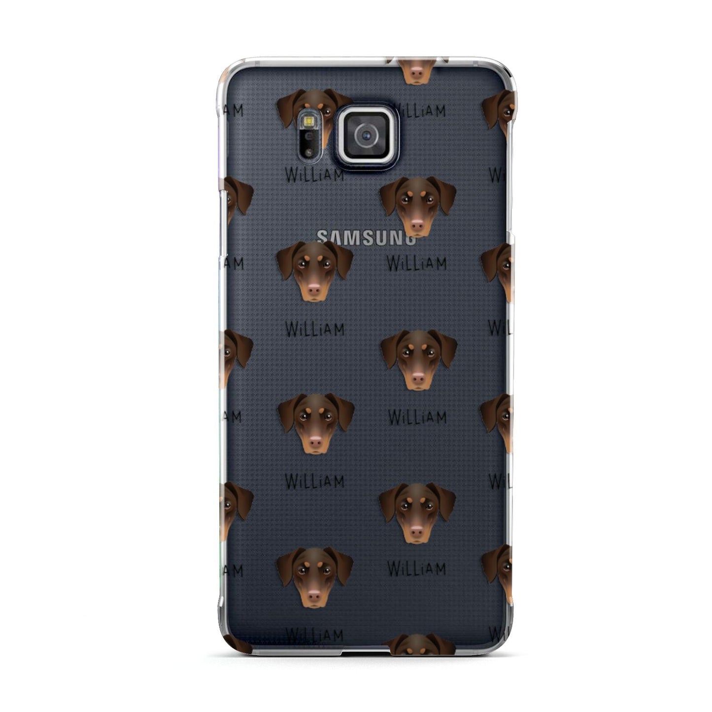 Dobermann Icon with Name Samsung Galaxy Alpha Case