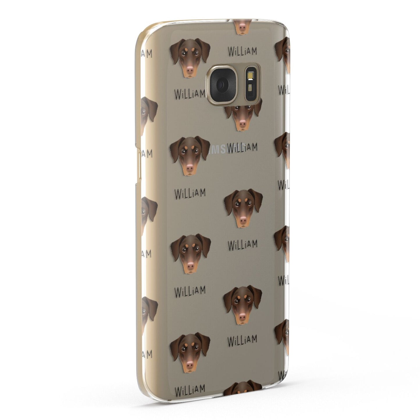 Dobermann Icon with Name Samsung Galaxy Case Fourty Five Degrees