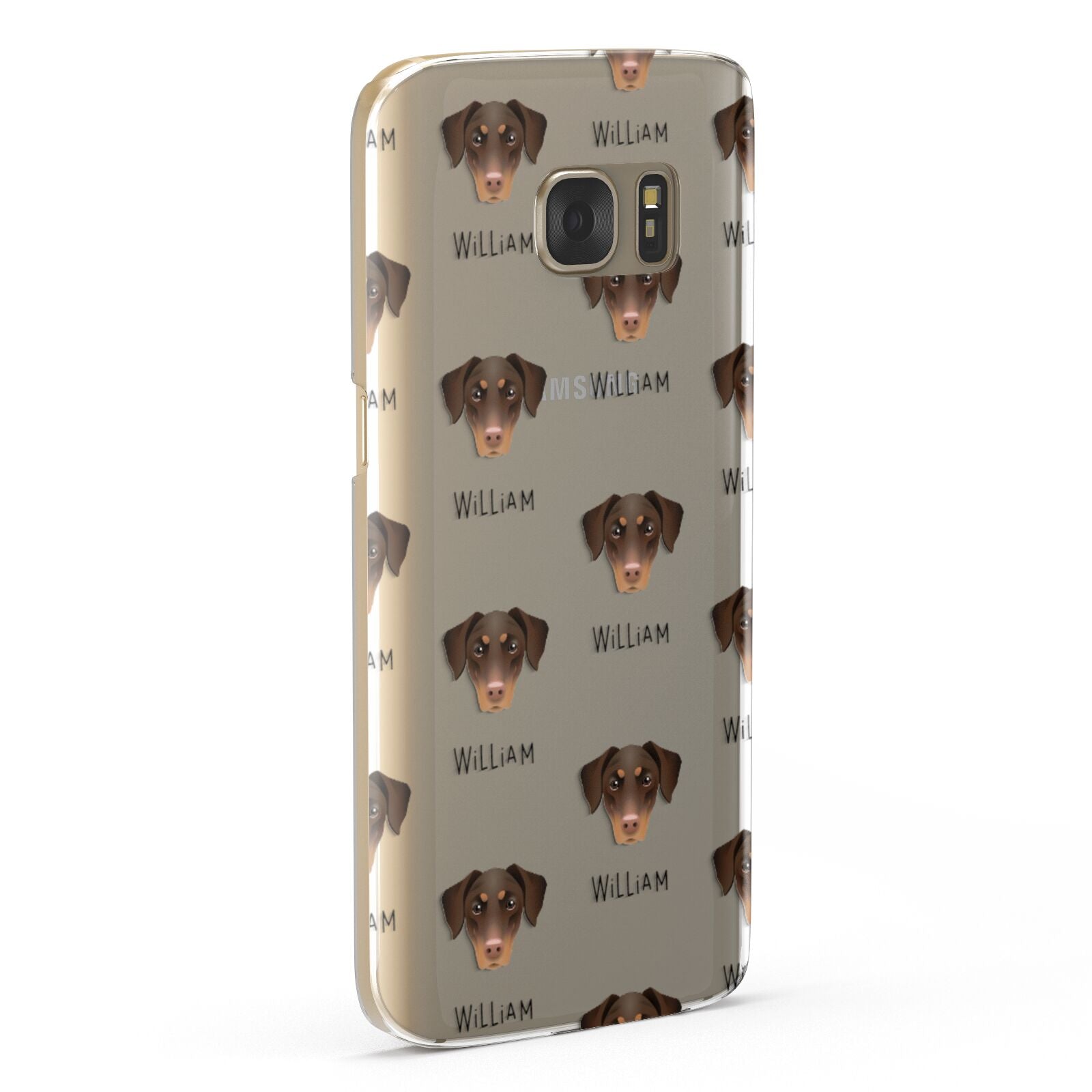 Dobermann Icon with Name Samsung Galaxy Case Fourty Five Degrees