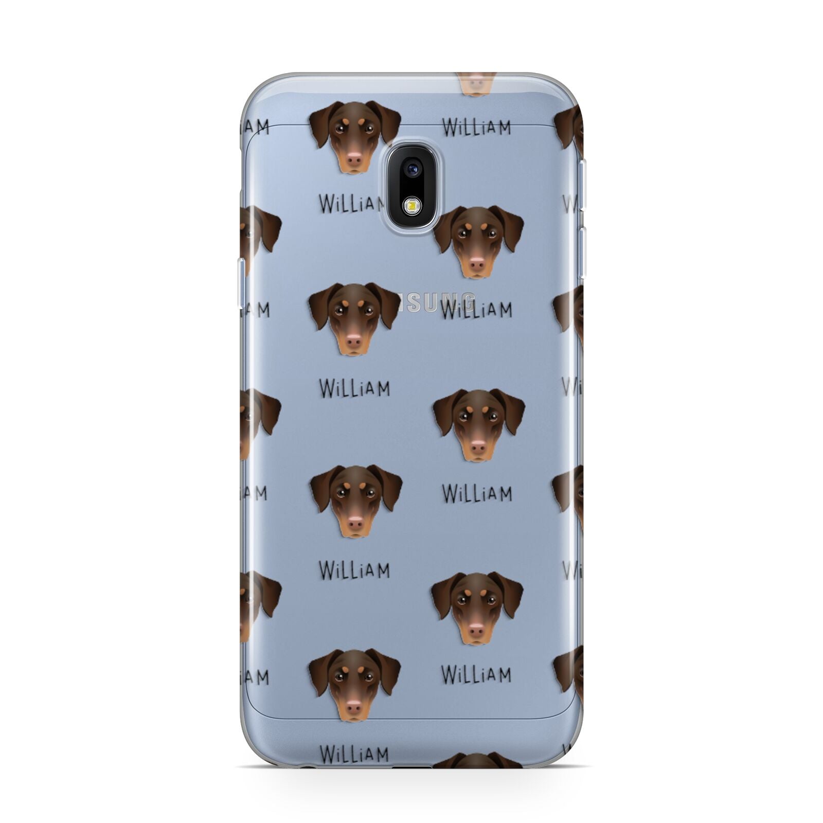 Dobermann Icon with Name Samsung Galaxy J3 2017 Case