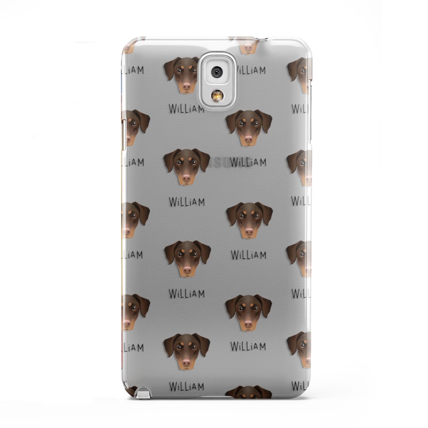 Dobermann Icon with Name Samsung Galaxy Note 3 Case