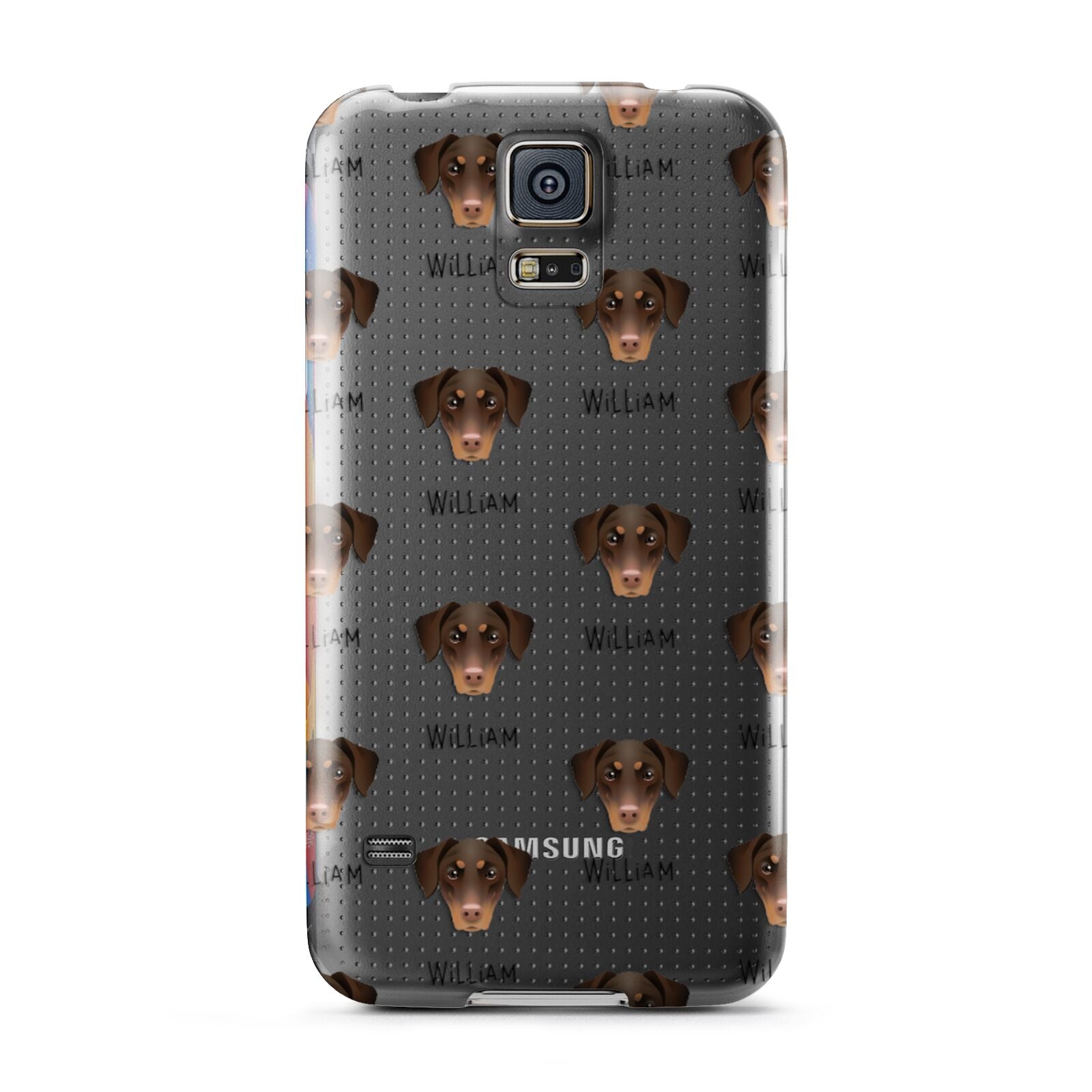 Dobermann Icon with Name Samsung Galaxy S5 Case
