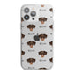 Dobermann Icon with Name iPhone 13 Pro Max TPU Impact Case with White Edges