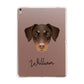 Dobermann Personalised Apple iPad Rose Gold Case