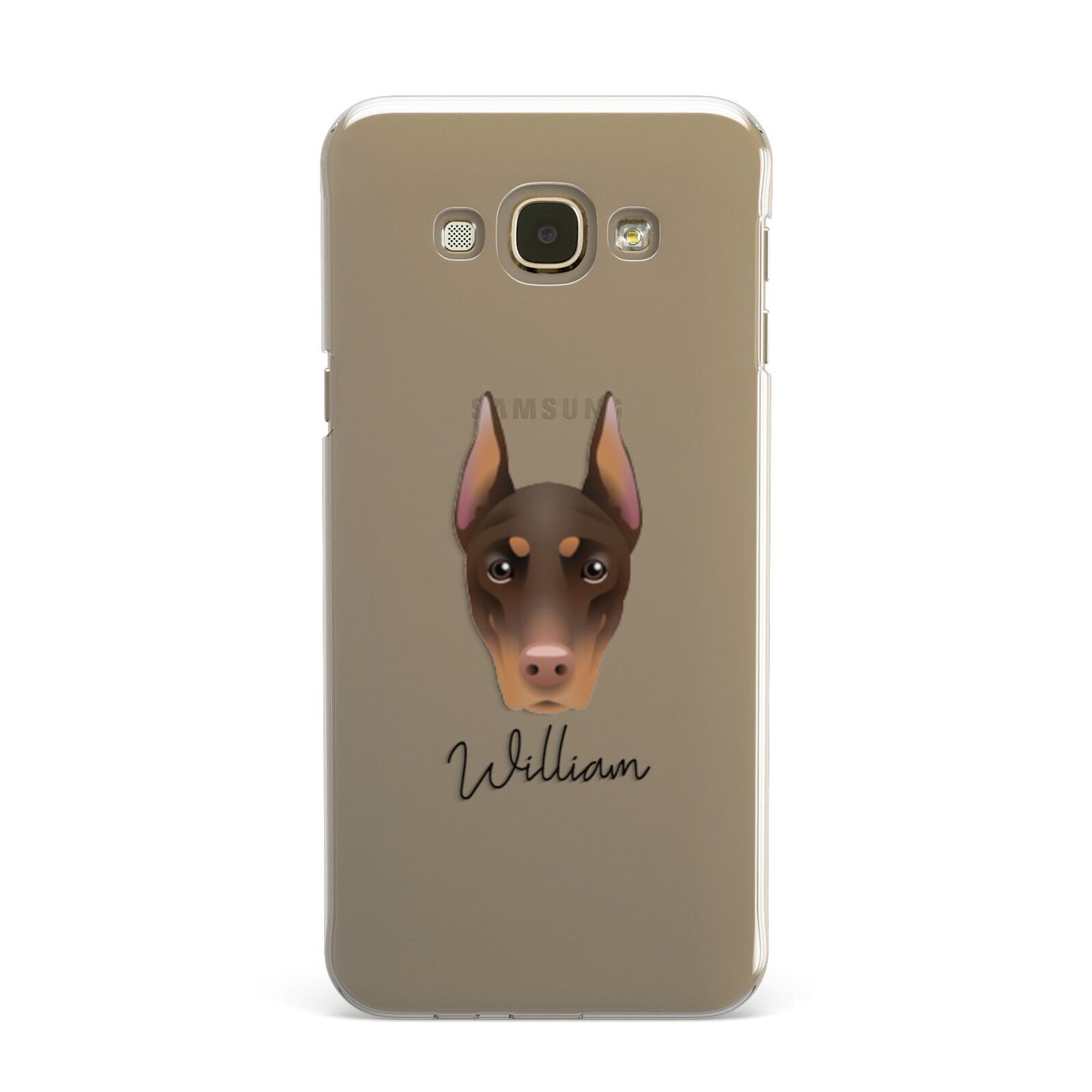 Dobermann Personalised Samsung Galaxy A8 Case
