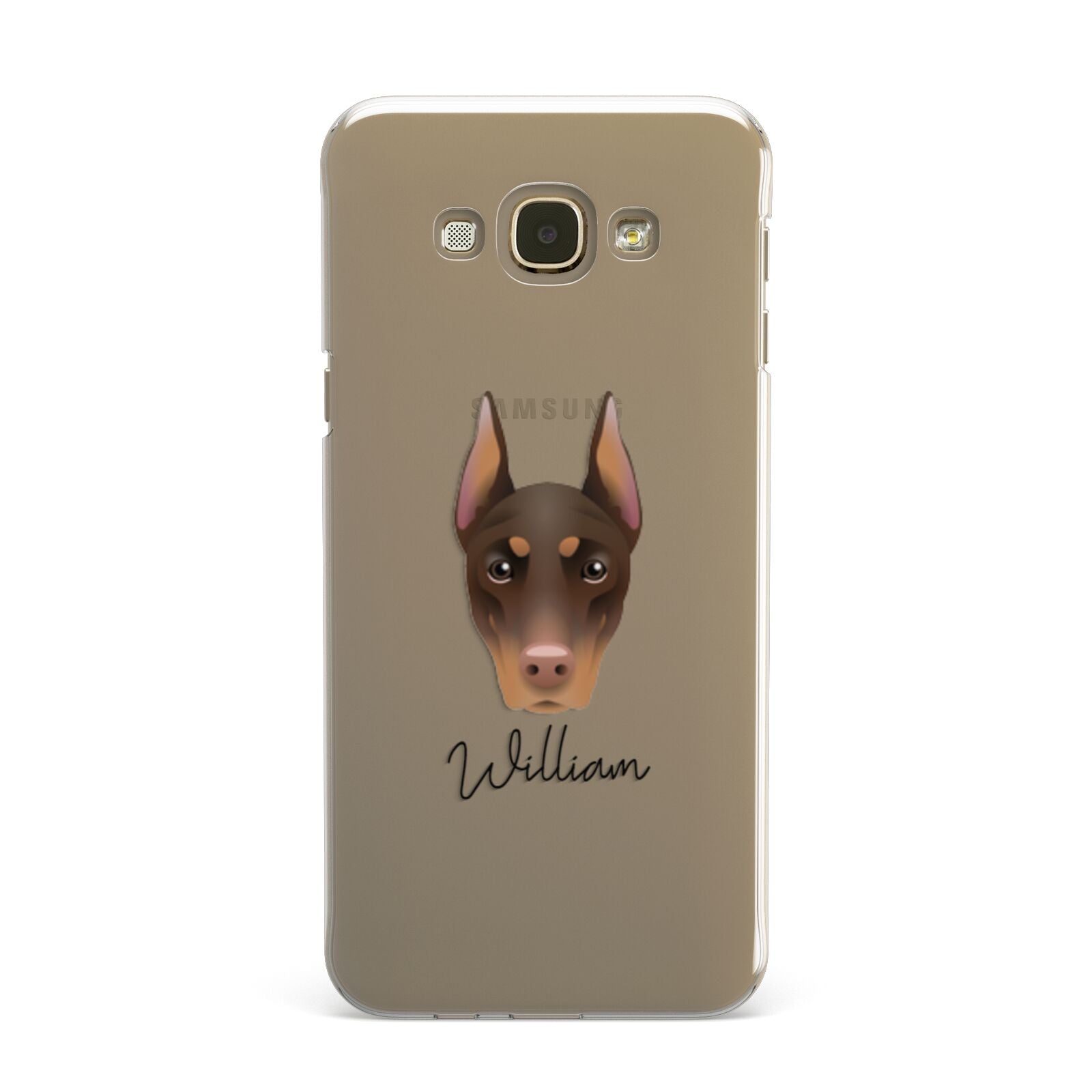 Dobermann Personalised Samsung Galaxy A8 Case