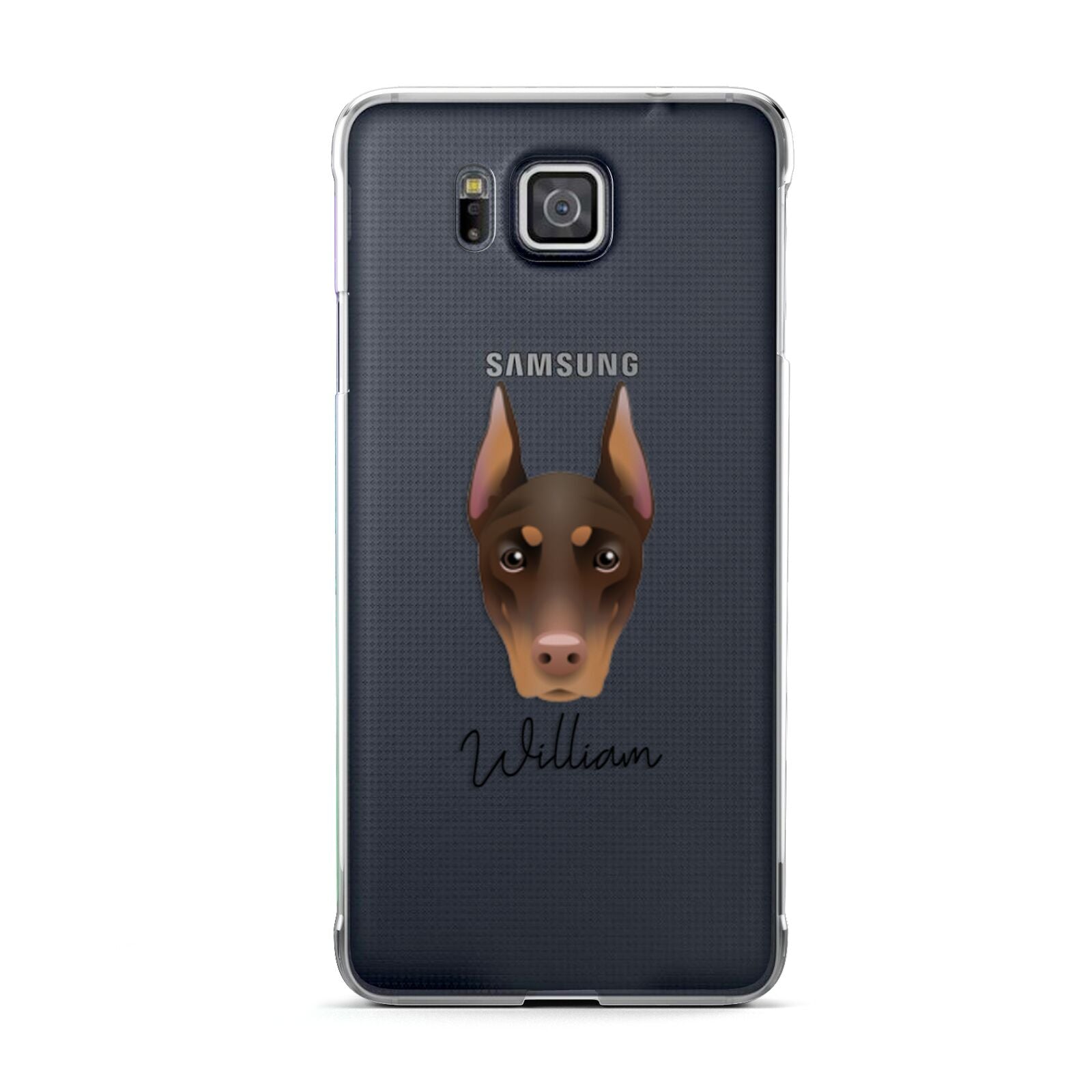 Dobermann Personalised Samsung Galaxy Alpha Case