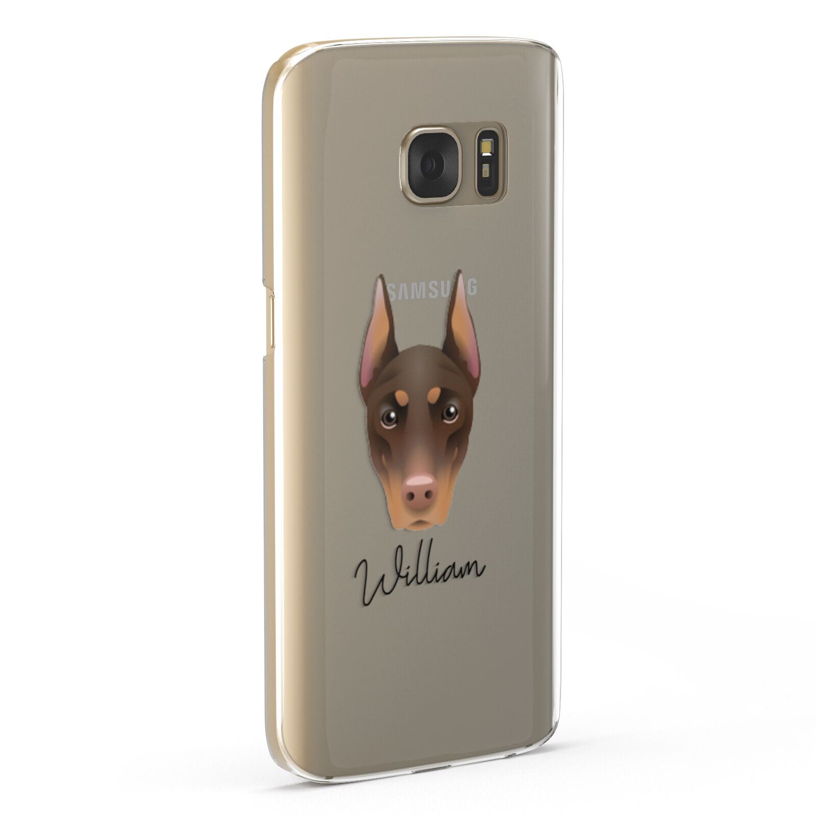 Dobermann Personalised Samsung Galaxy Case Fourty Five Degrees