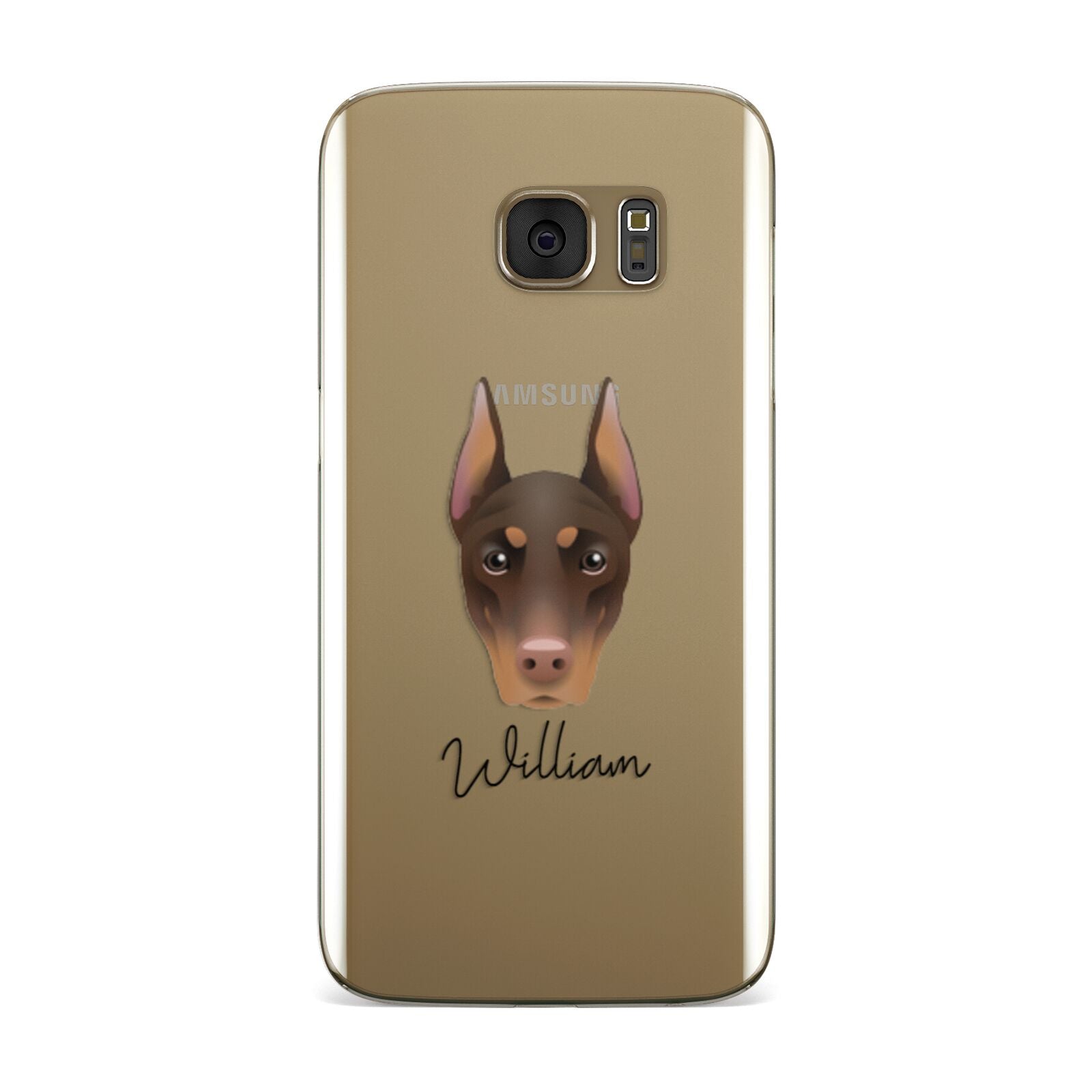 Dobermann Personalised Samsung Galaxy Case