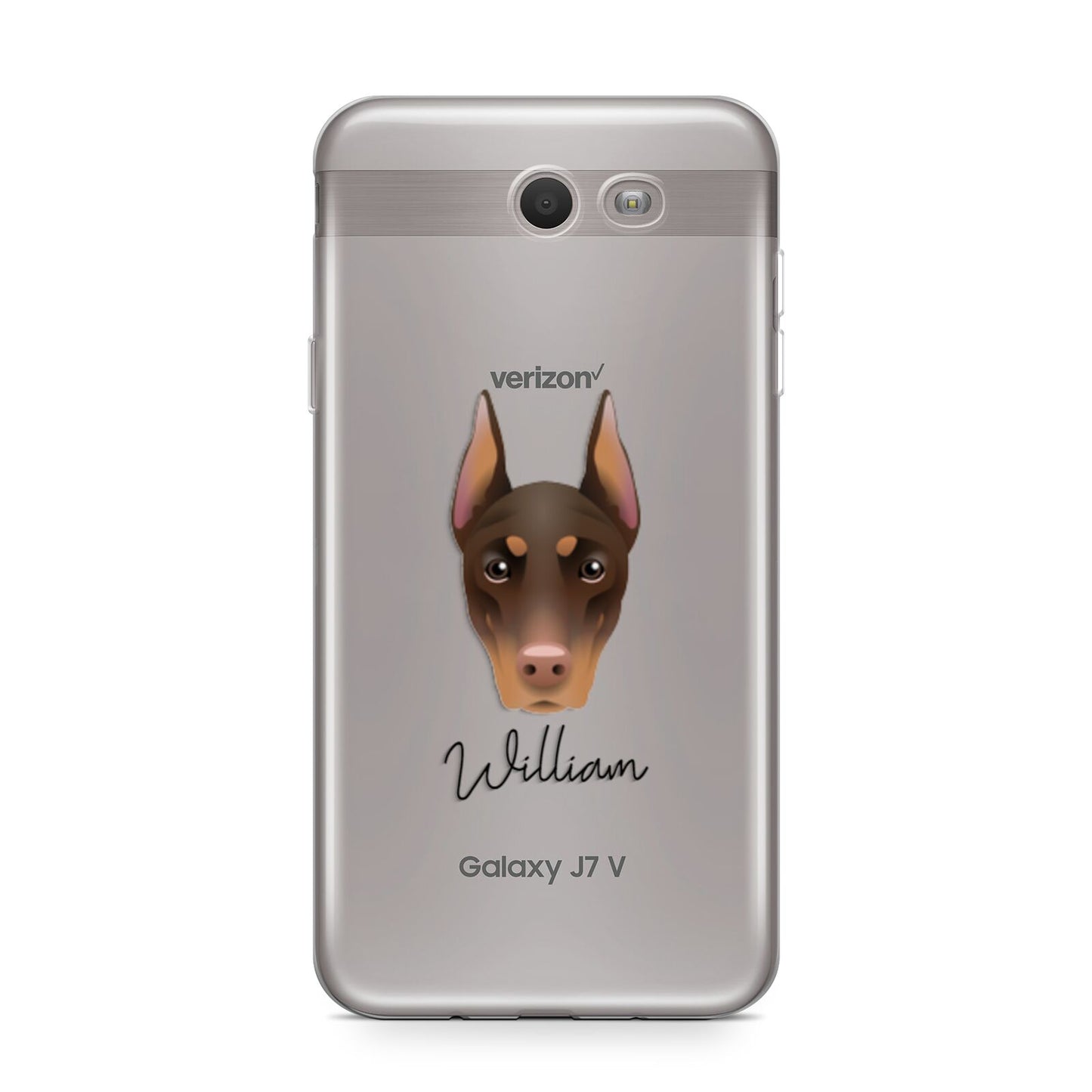 Dobermann Personalised Samsung Galaxy J7 2017 Case