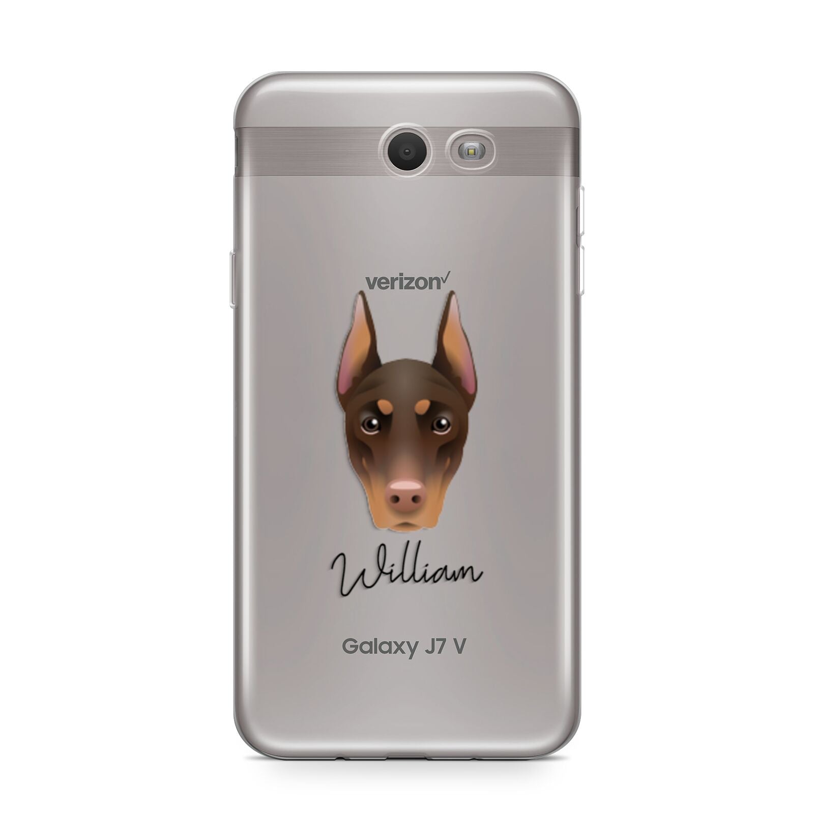 Dobermann Personalised Samsung Galaxy J7 2017 Case