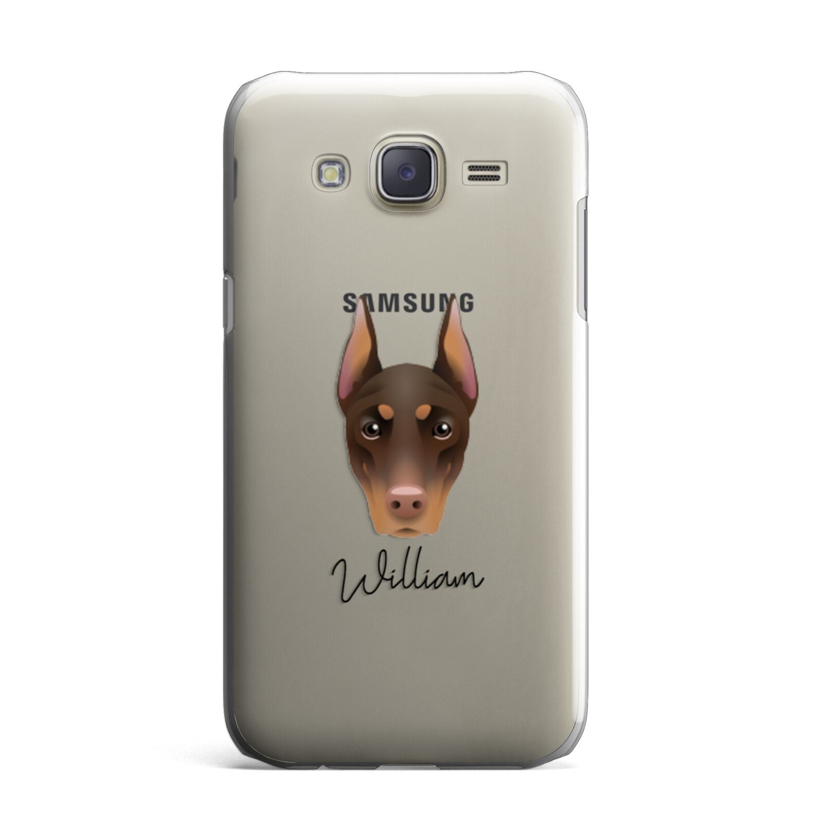 Dobermann Personalised Samsung Galaxy J7 Case