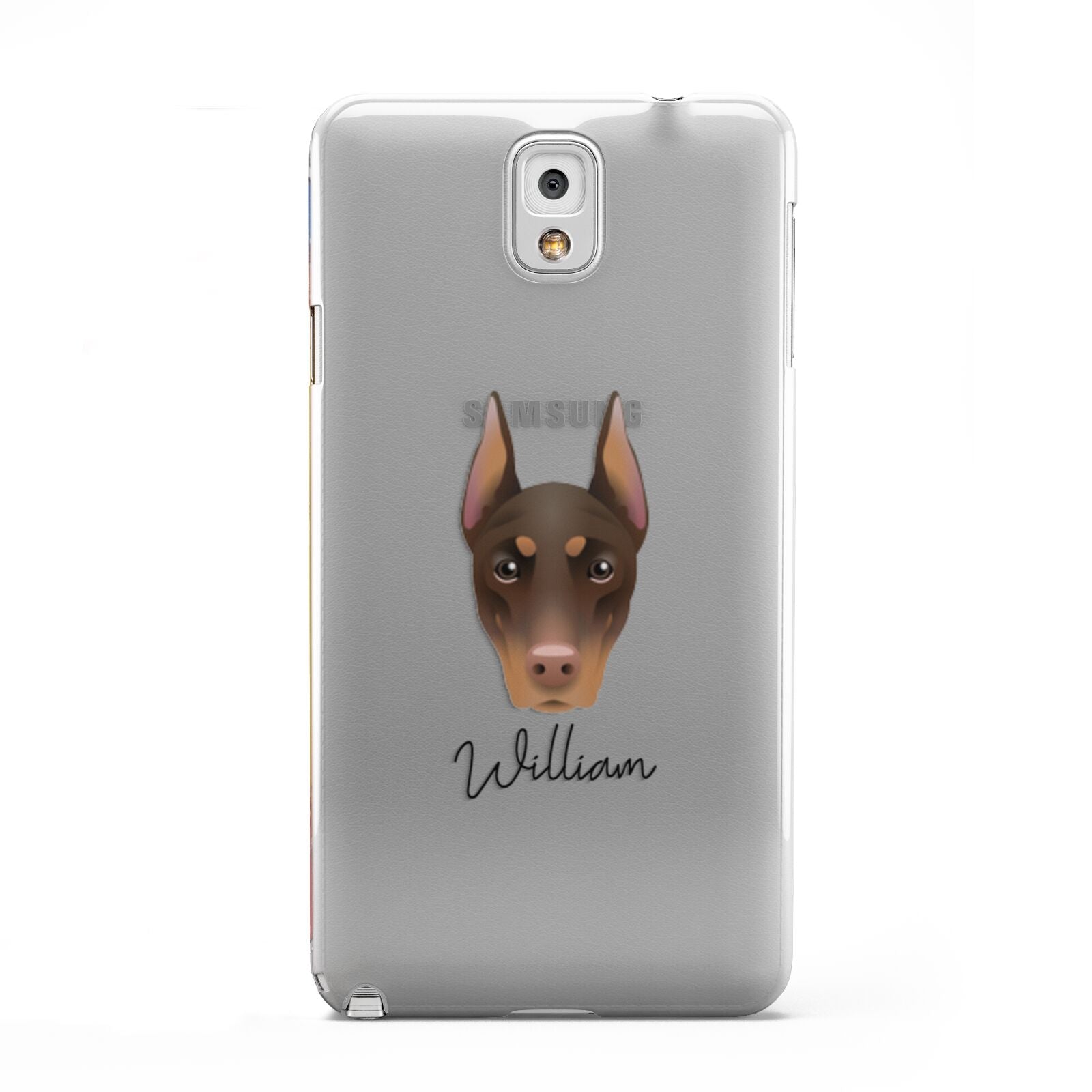 Dobermann Personalised Samsung Galaxy Note 3 Case