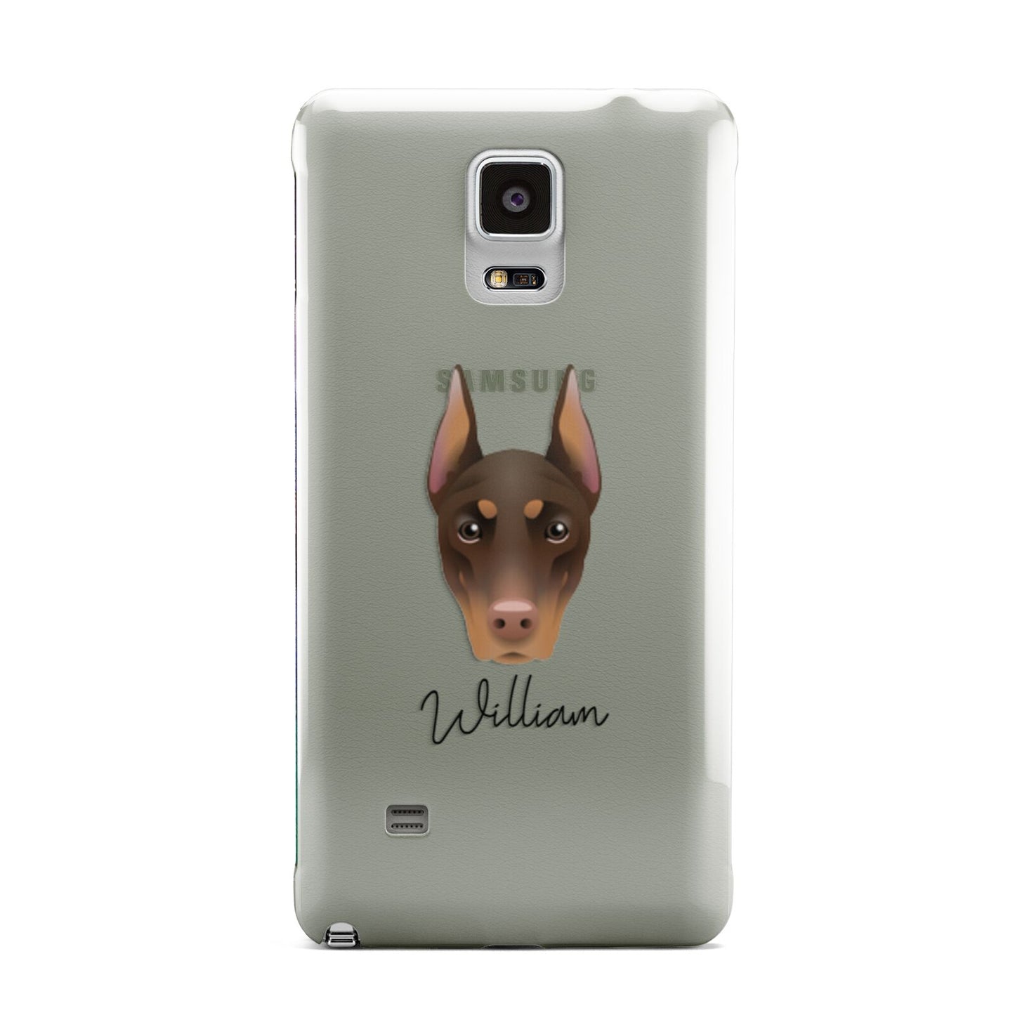 Dobermann Personalised Samsung Galaxy Note 4 Case