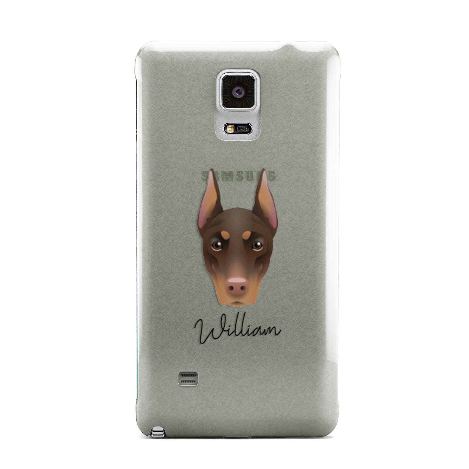 Dobermann Personalised Samsung Galaxy Note 4 Case