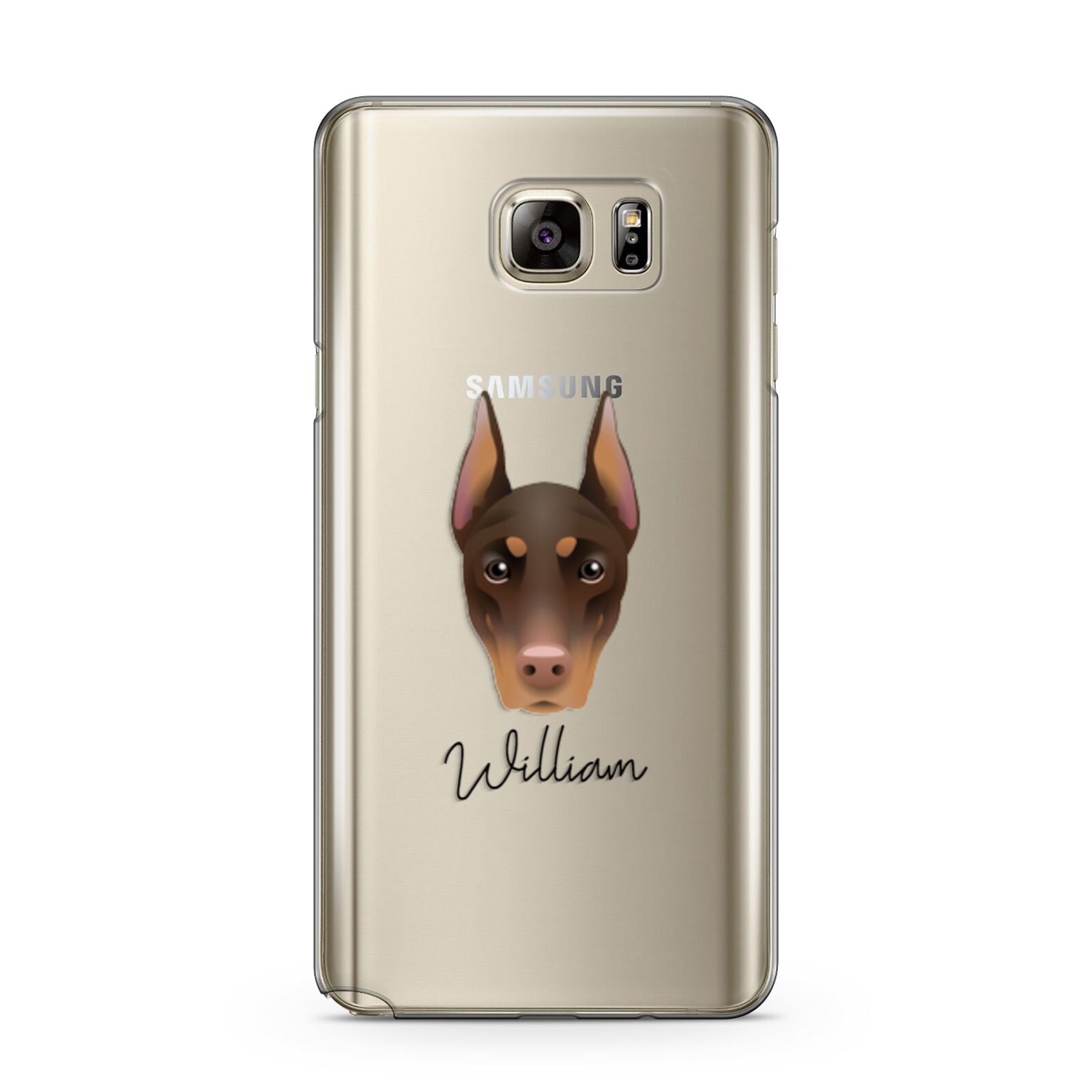 Dobermann Personalised Samsung Galaxy Note 5 Case