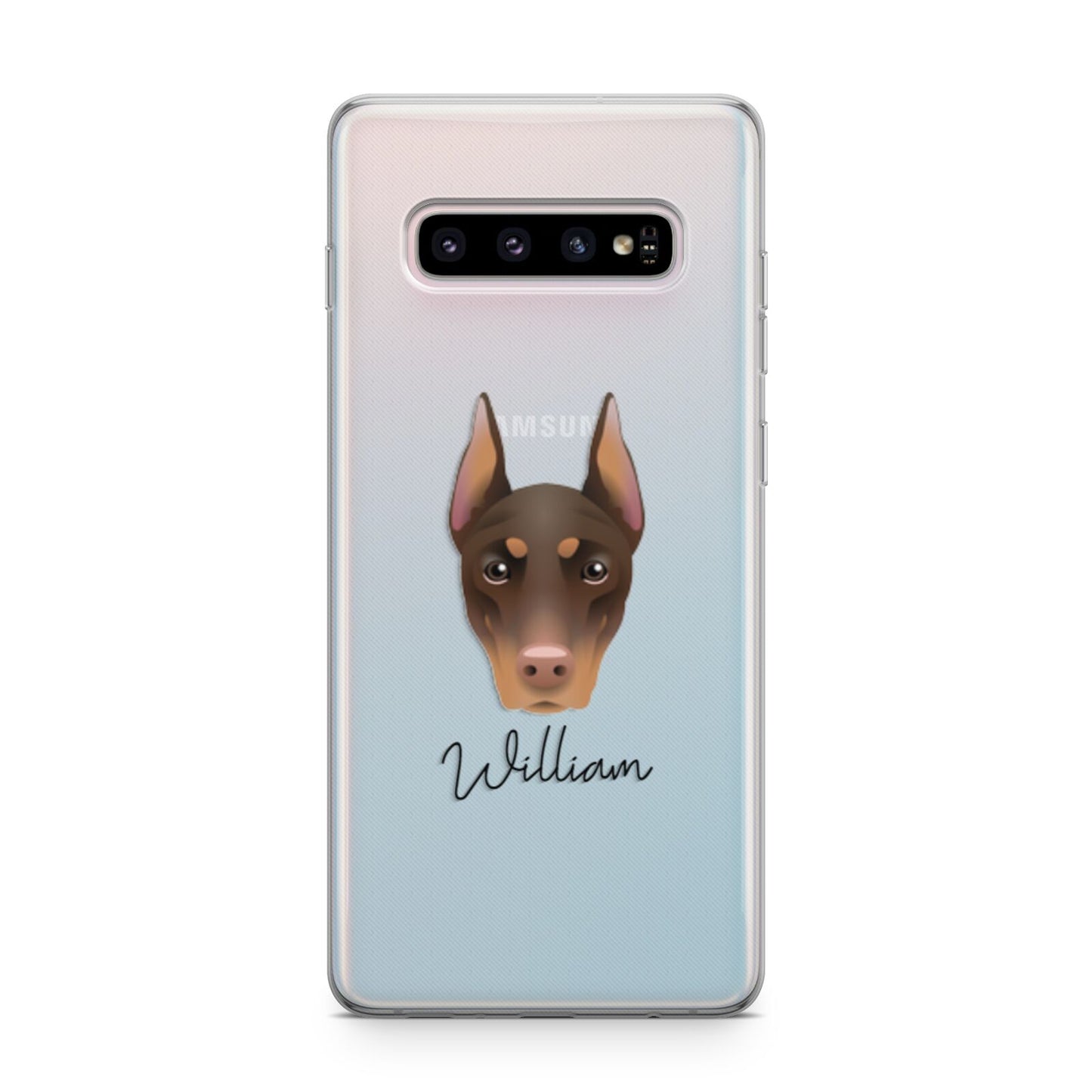 Dobermann Personalised Samsung Galaxy S10 Plus Case