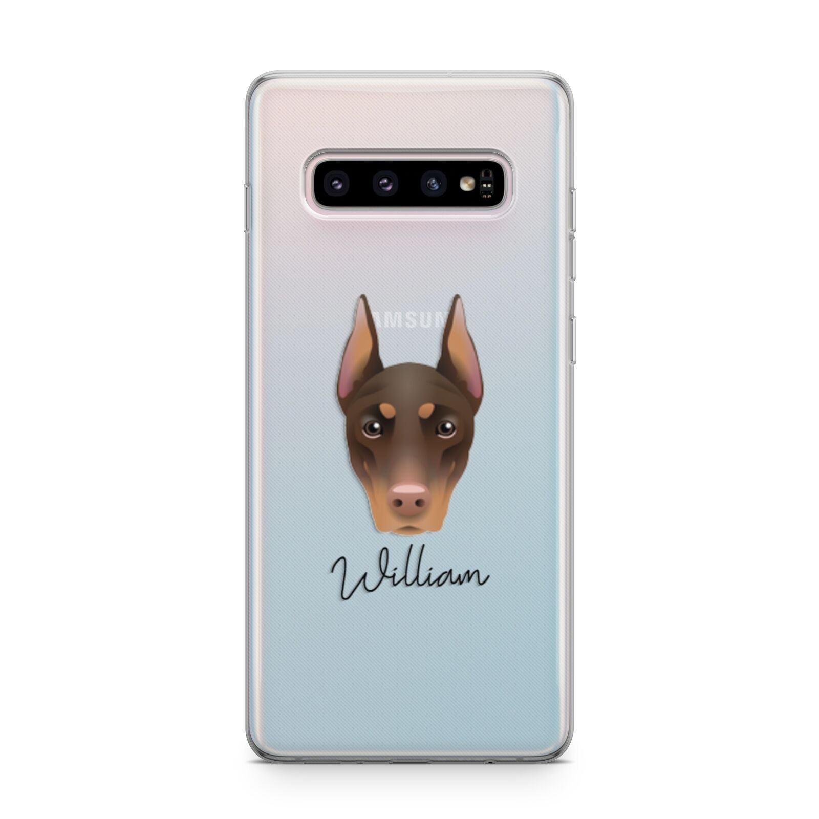 Dobermann Personalised Samsung Galaxy S10 Plus Case