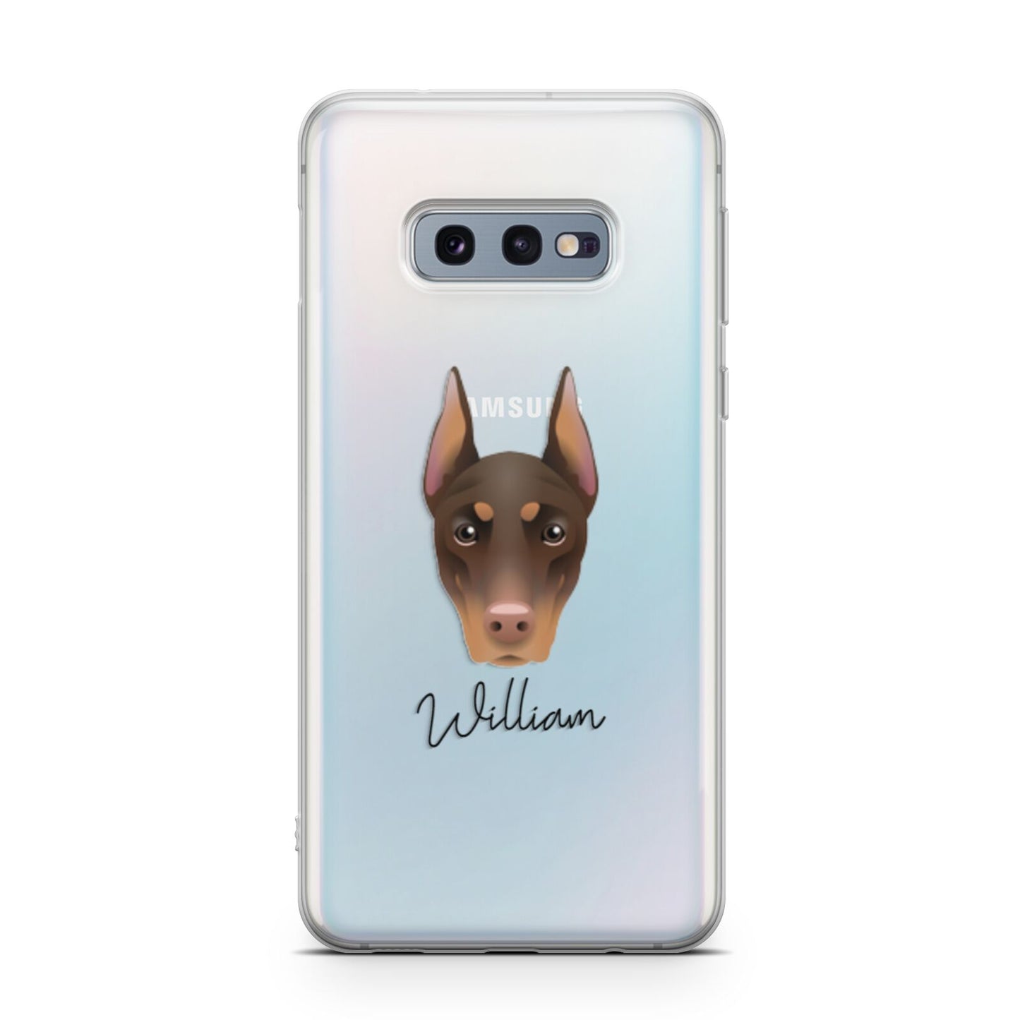 Dobermann Personalised Samsung Galaxy S10E Case
