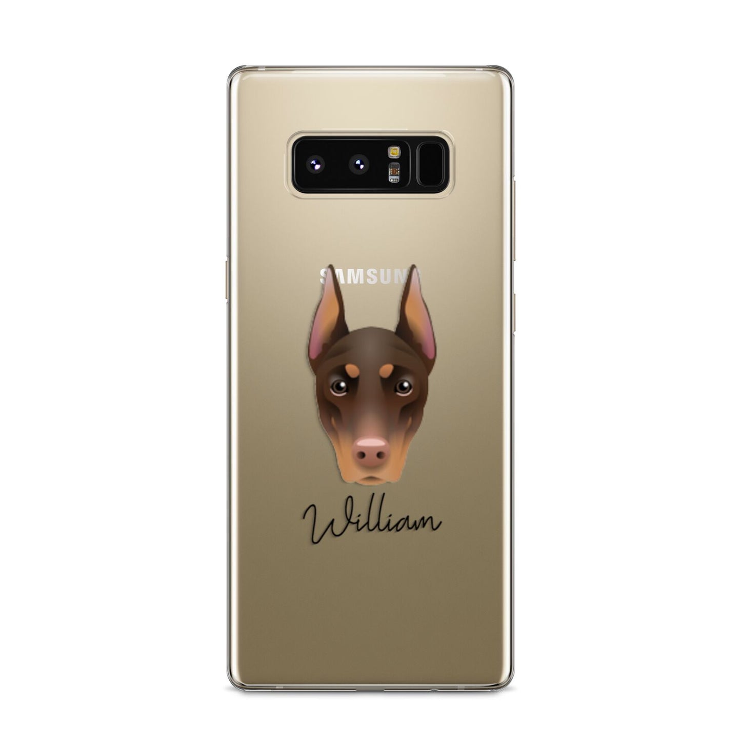 Dobermann Personalised Samsung Galaxy S8 Case