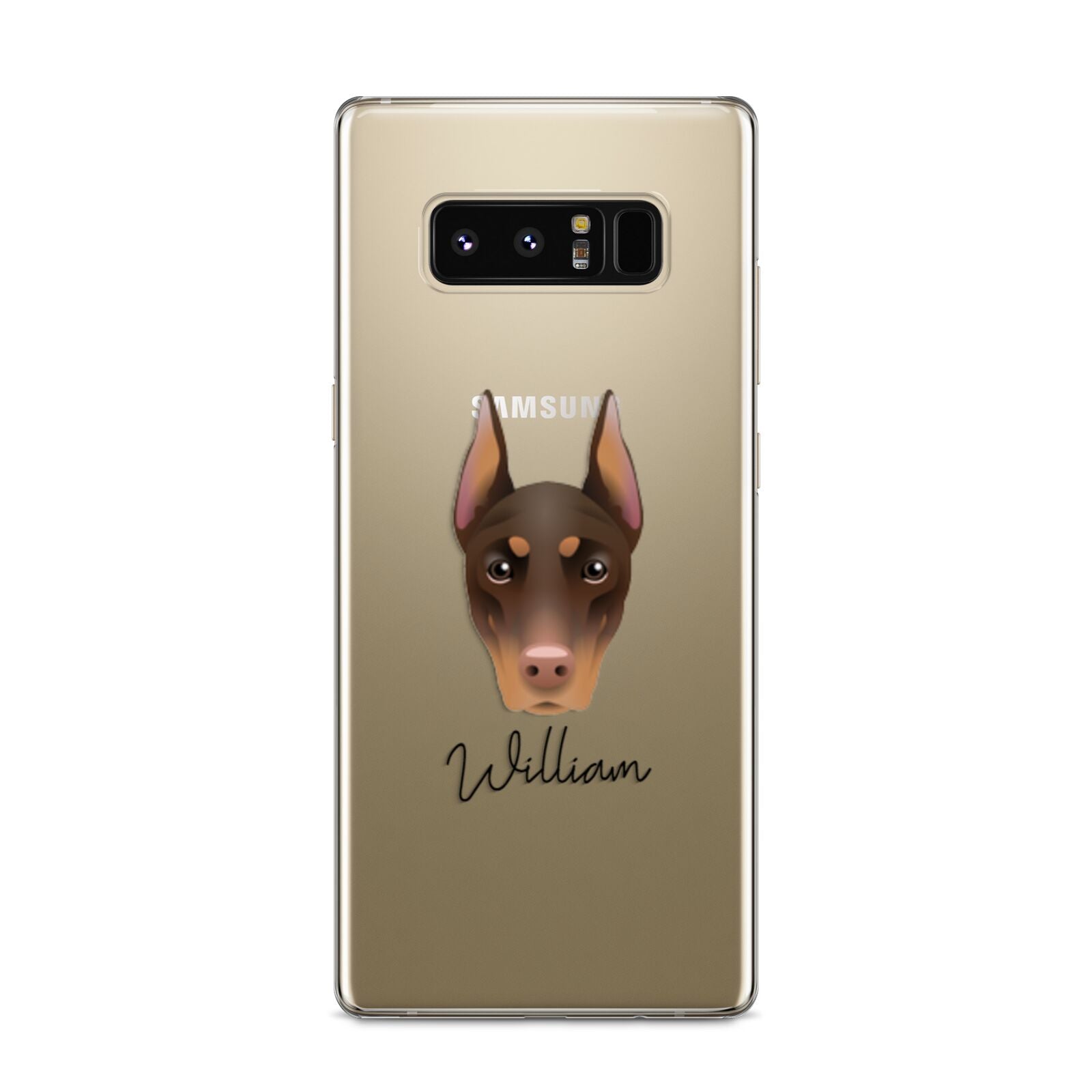 Dobermann Personalised Samsung Galaxy S8 Case