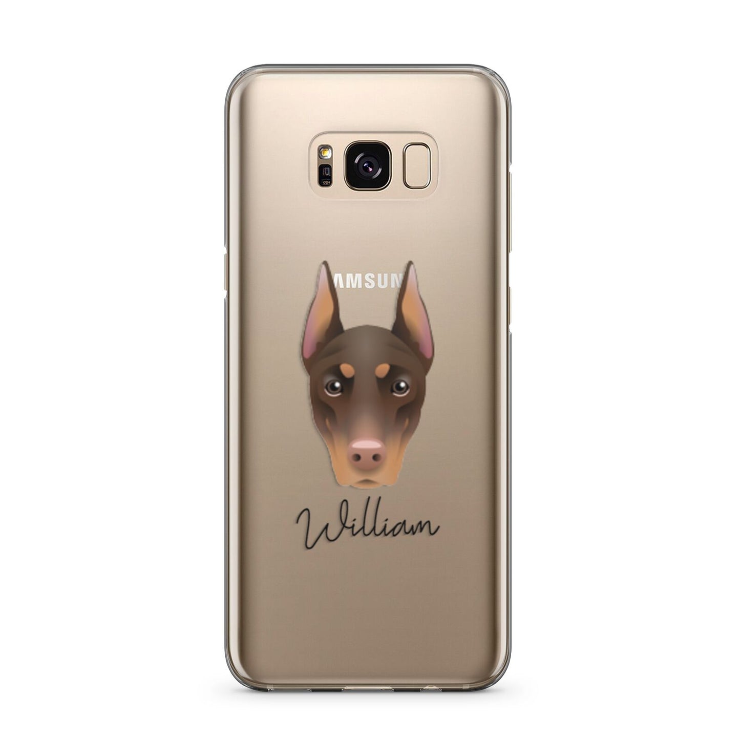 Dobermann Personalised Samsung Galaxy S8 Plus Case