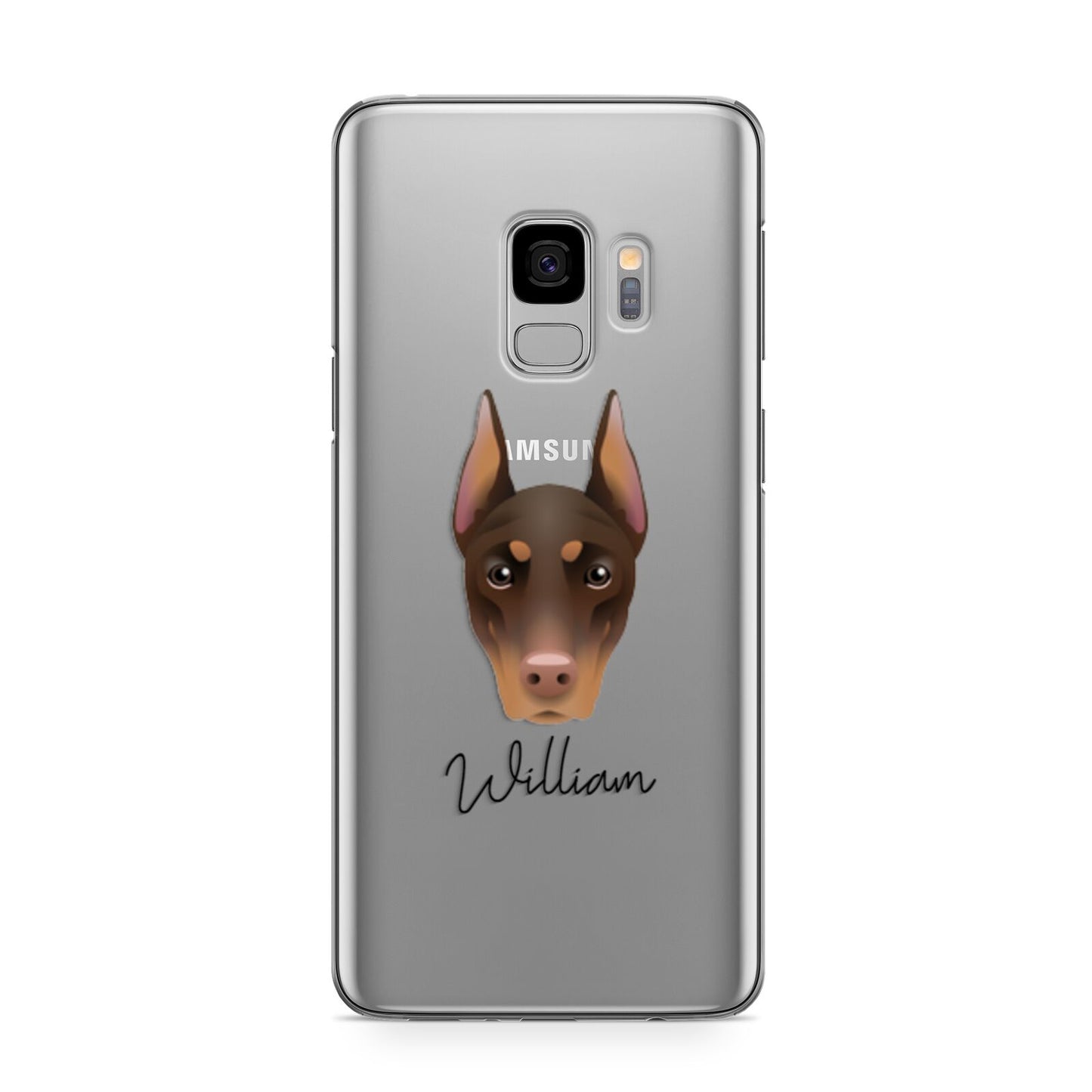Dobermann Personalised Samsung Galaxy S9 Case