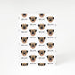 Dog Icon with Name A5 Greetings Card