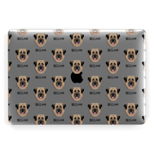 Dog Icon with Name Apple MacBook Case