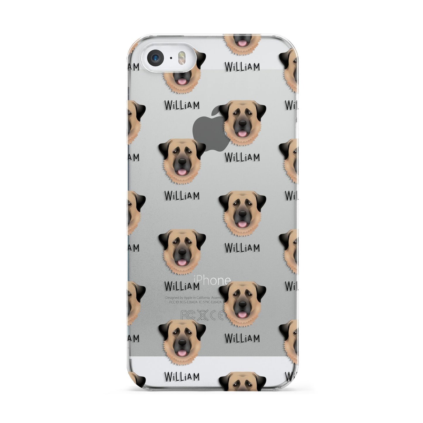 Dog Icon with Name Apple iPhone 5 Case