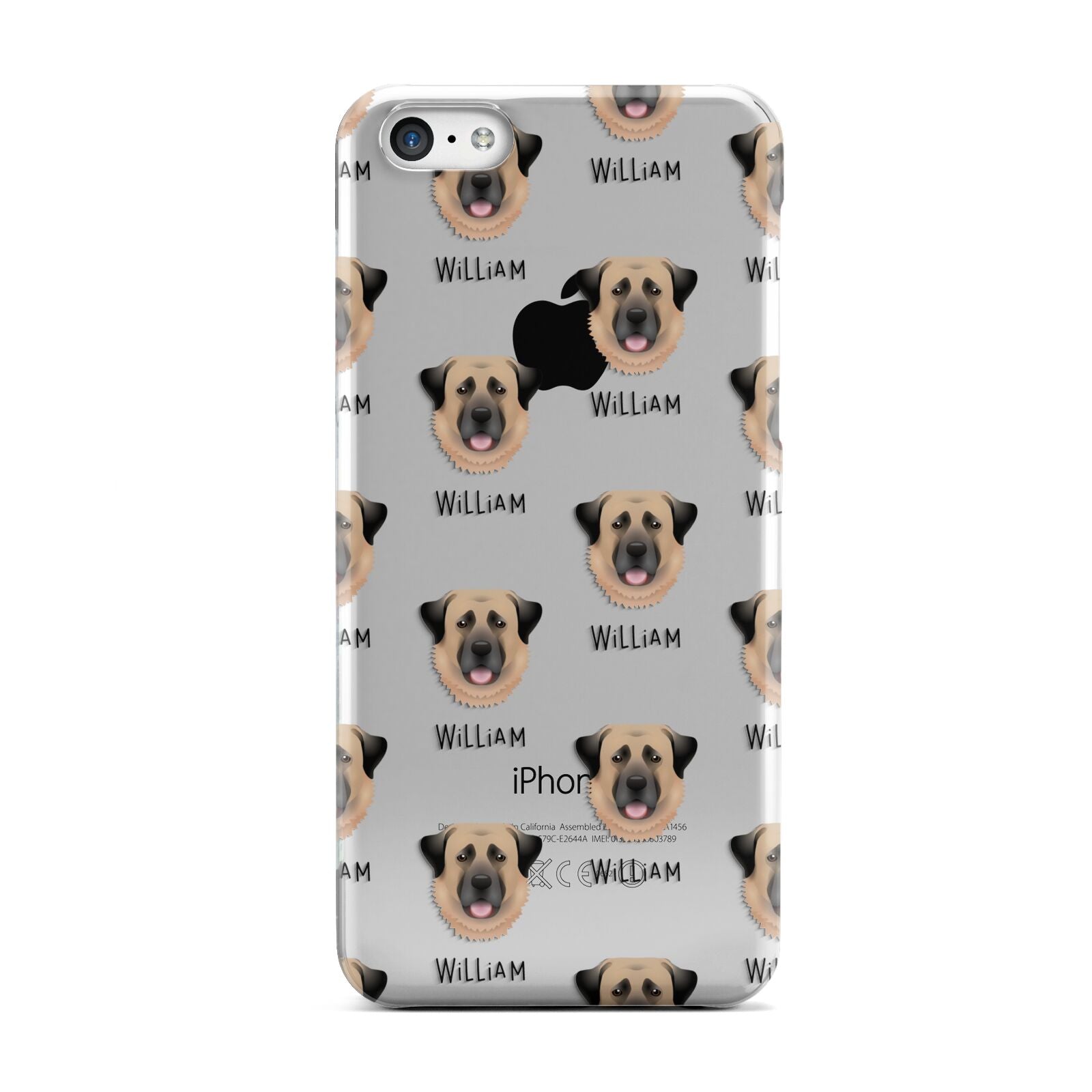 Dog Icon with Name Apple iPhone 5c Case