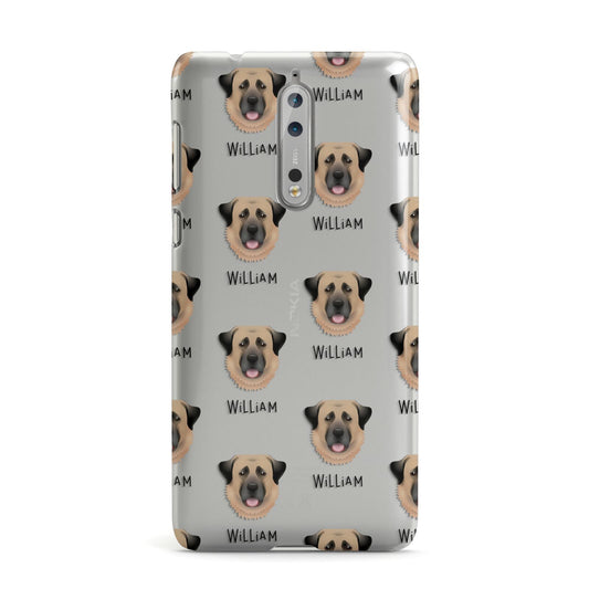 Dog Icon with Name Nokia Case