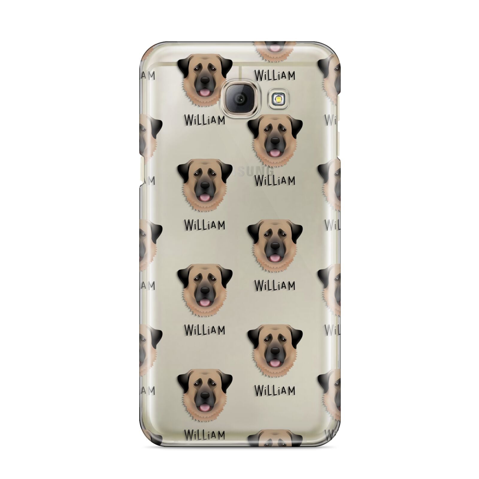Dog Icon with Name Samsung Galaxy A8 2016 Case
