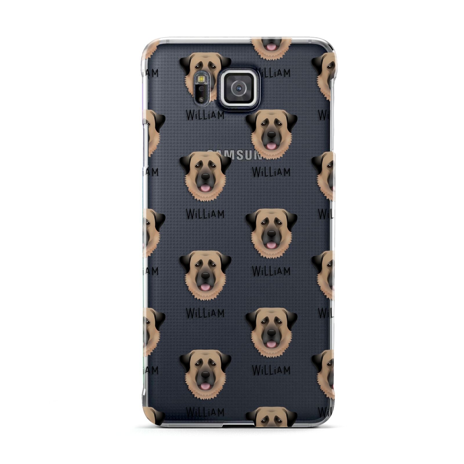 Dog Icon with Name Samsung Galaxy Alpha Case
