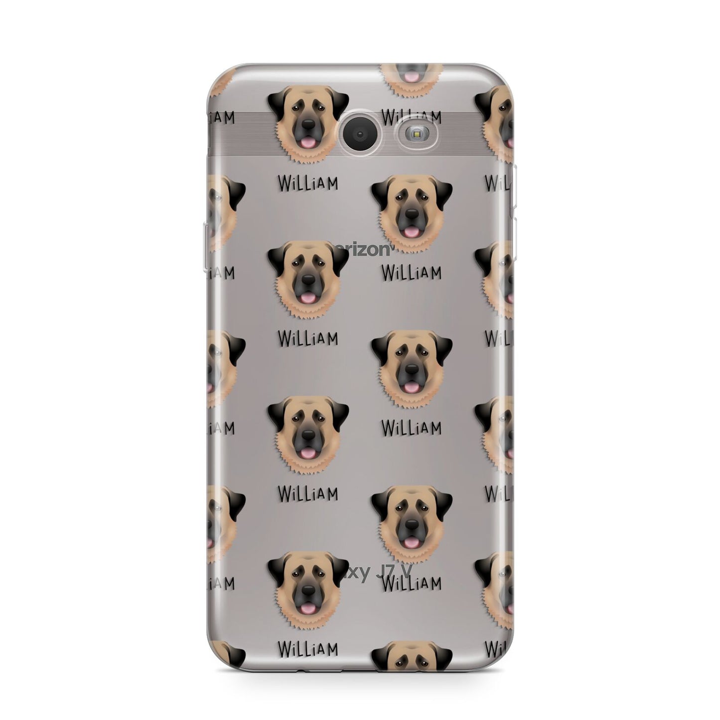 Dog Icon with Name Samsung Galaxy J7 2017 Case