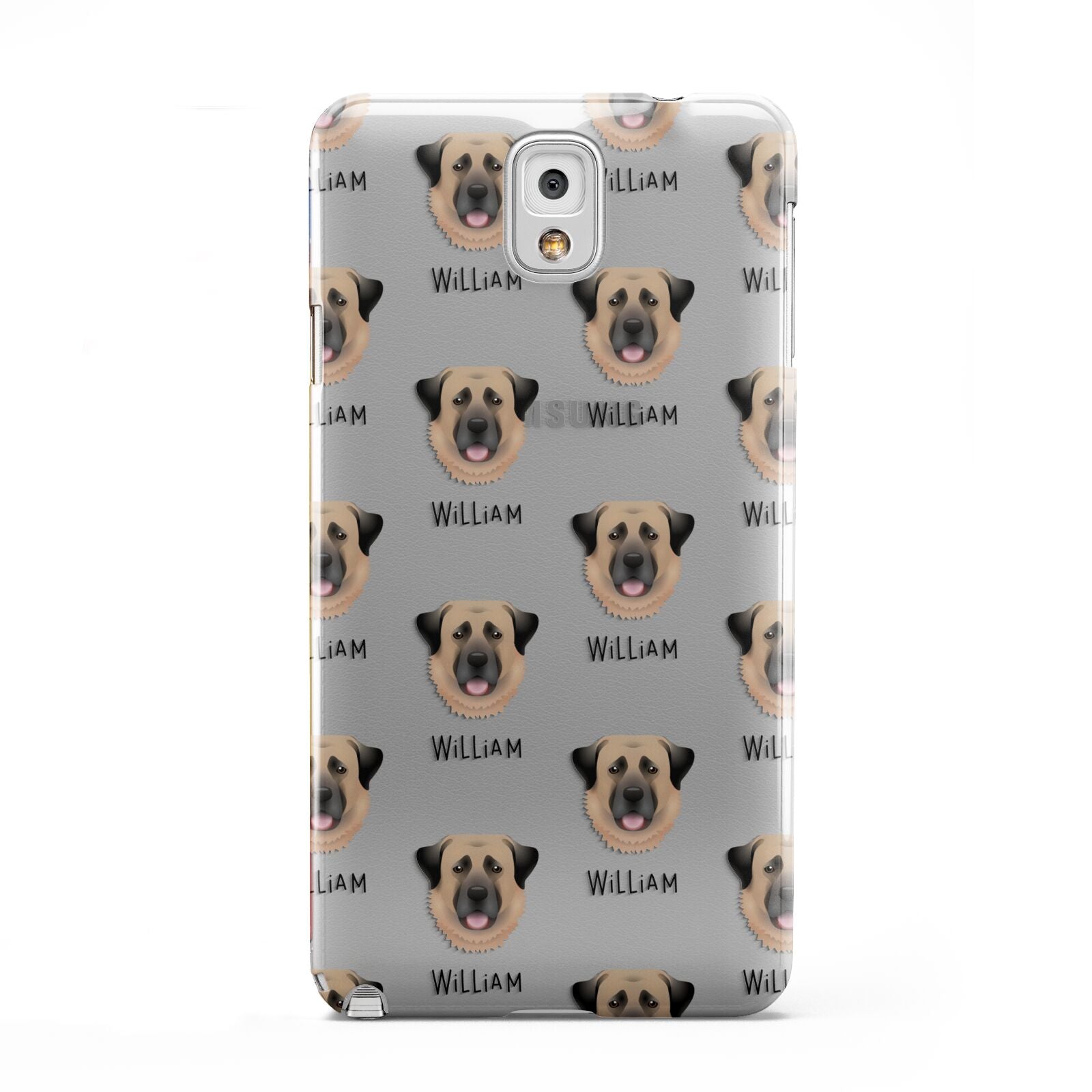 Dog Icon with Name Samsung Galaxy Note 3 Case