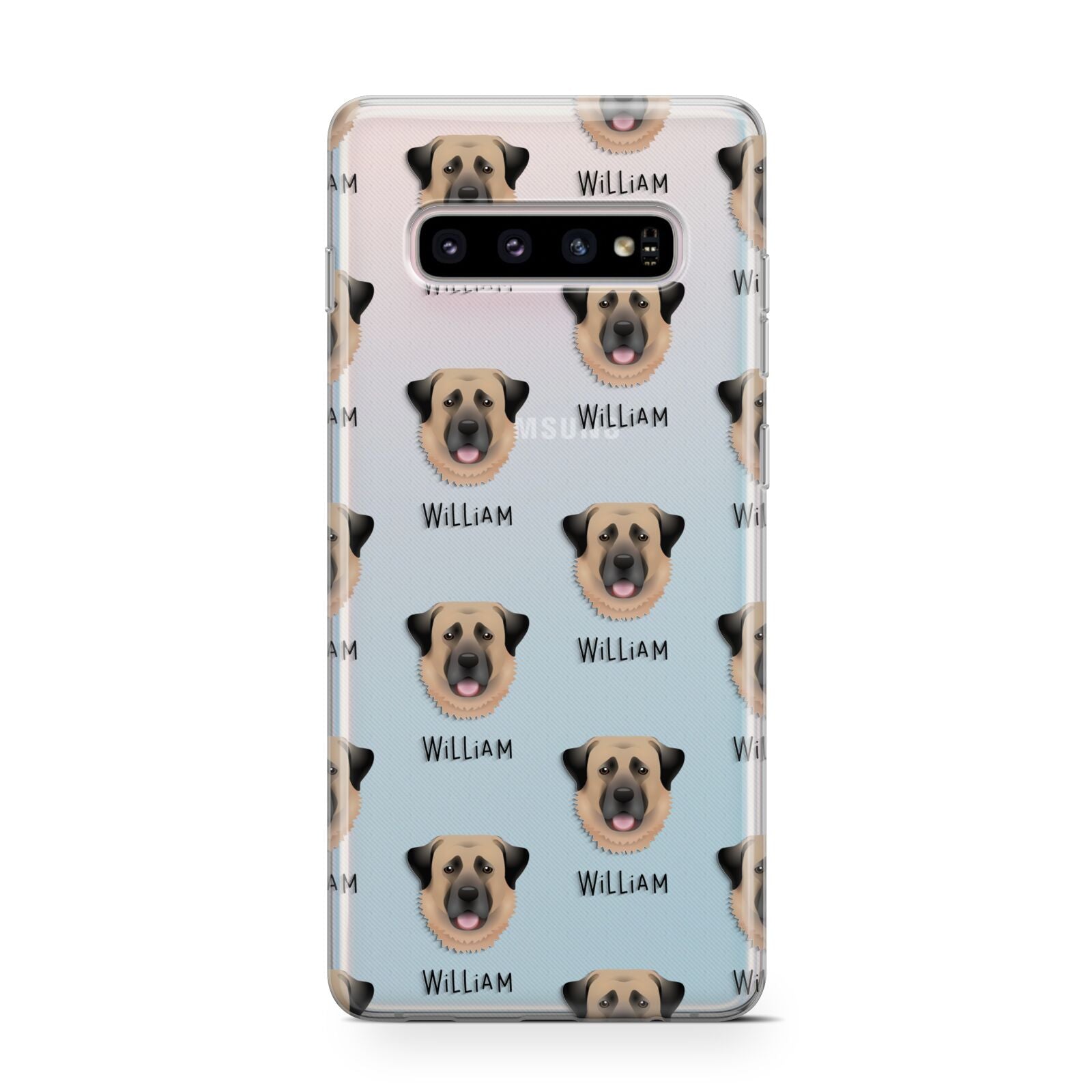 Dog Icon with Name Samsung Galaxy S10 Case